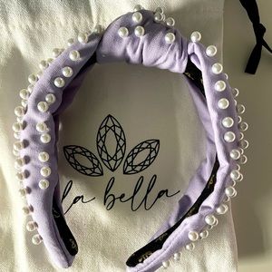 La Bella Lilac Pearl Headband